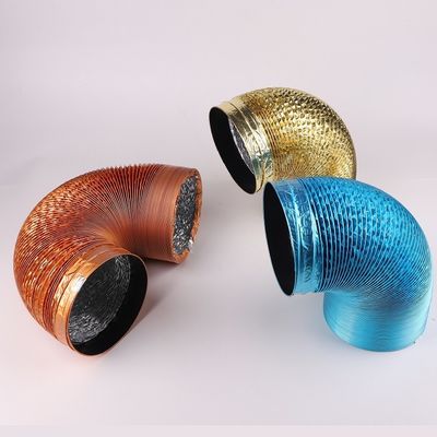 Vida Mecánica 3 Años Blanco 100MM Aire Semi rígido 8 pulgadas Semi rígido de aluminio flexible UV tubo de conducción
