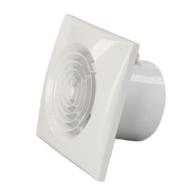 AC eléctrico de 6 pulgadas de baño montado en la pared del ventilador de extracción de aire axial en blanco/negro