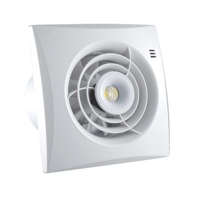 Ventilador portátil de ventilación de baño de 4 5 6 8 pulgadas con luz LED para obras de construcción