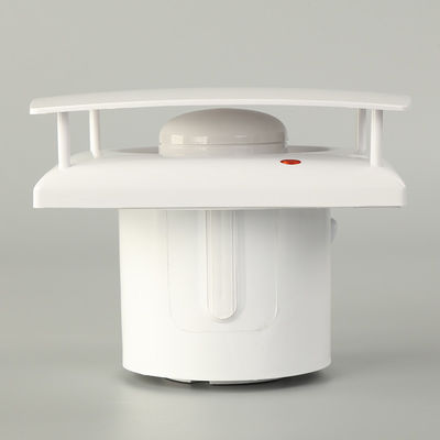 Tipo de ventilador de extracción de aire cuadrado de cuchilla centrífuga en material plástico ABS blanco