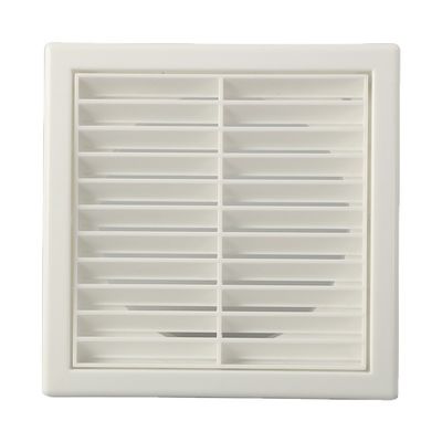 El ventilador de ventilación de la pared es cuadrado, el aspirador de ventilación ABS es de plástico y la salida de aire exterior es de plástico