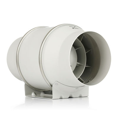 Ventilador de ventilación centrífuga de 125 mm con flujo de aire mixto de bajo ruido con diseño de plástico silencioso
