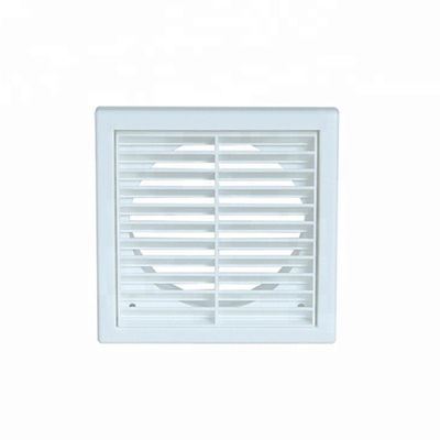 Aire acondicionado Difusor de ventilación de plástico de doble desviación con parrillas de ventiladores de escape