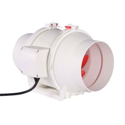 125mm ventilador de conductos para HVAC soporte OEM personalizado silencio flujo mixto de plástico en línea