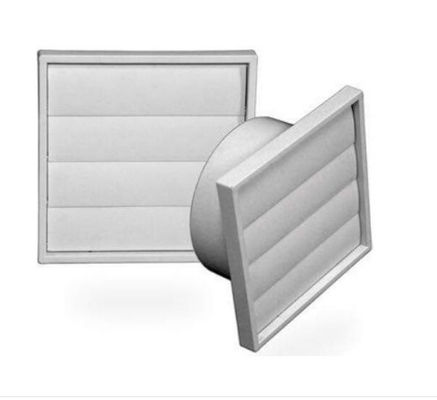 Grilla cuadrada personalizada para ventilador de extracción de aire Accesorios ventilador de extracción de aire blanco
