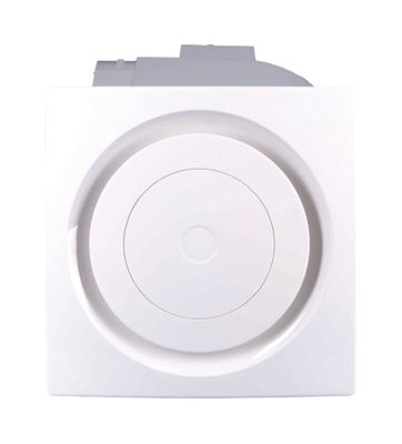 Exhaustante de techo redondo blanco con ventiladores de ventilación silenciosos y ventilador de flujo mixto en línea