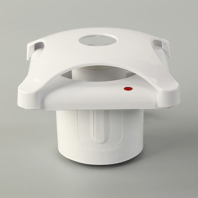 Cuchilla de plástico 6 pulgadas 220V silente Baño ventilador de ventilación de alta velocidad con ventilador extractor de aire luz LED