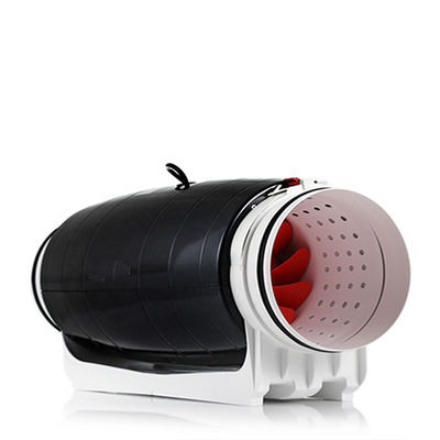 Ventilador de conducto de escape en línea de 2 velocidades de flujo mixto de plástico de 5 pulgadas TT para sistemas de cultivo hidropónico