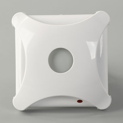 Cuchilla de plástico 6 pulgadas 220V silente Baño ventilador de ventilación de alta velocidad con ventilador extractor de aire luz LED