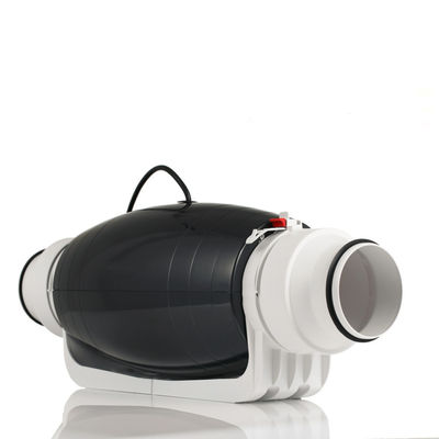 Ventilador de conducto de escape en línea de 2 velocidades de flujo mixto de plástico de 5 pulgadas TT para sistemas de cultivo hidropónico