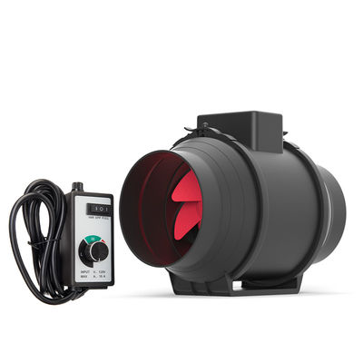 Corriente eléctrica de corriente continua Tipo 120V Voltado Silencio en línea Extracción axial Super ventilador de plástico