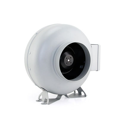 Material de la cuchilla de plástico 4 pulgadas Motor silencioso Circular centrífuga de flujo mixto ventilador en línea
