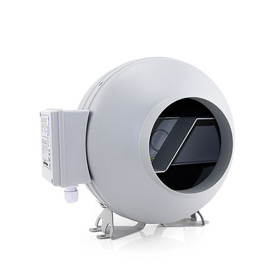 Material de la cuchilla de plástico 4 pulgadas Motor silencioso Circular centrífuga de flujo mixto ventilador en línea