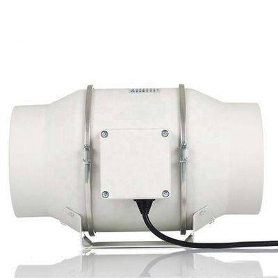 Logotipo personalizado ventilador de conductos en línea silencioso de 8 pulgadas con certificación SAA y flujo de aire blanco