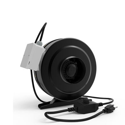 Potente ventilador de refuerzo de escape en línea de 6 pulgadas para la ventilación de la tienda de cultivo hidropónica