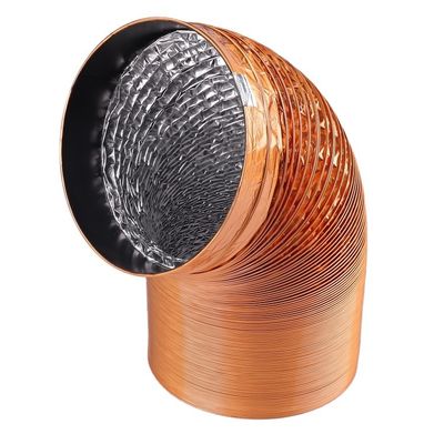 Solución total para proyectos de diseño tradicional propio aluminio flexible conducto de aislamiento