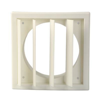 Grill de aire de escape de plástico blanco de 23-65 mm de diseño eficiente para ventilación