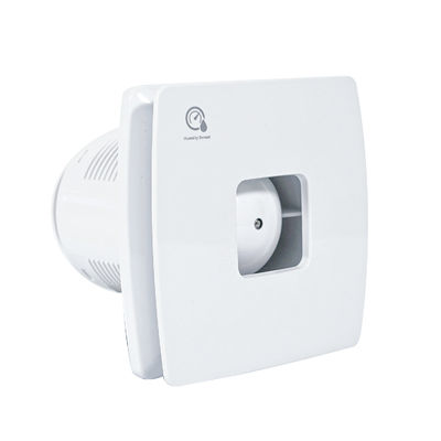 Fan de escape de ventana extractor cuadrado de logotipo personalizado con soporte y diseño ODM de sensor