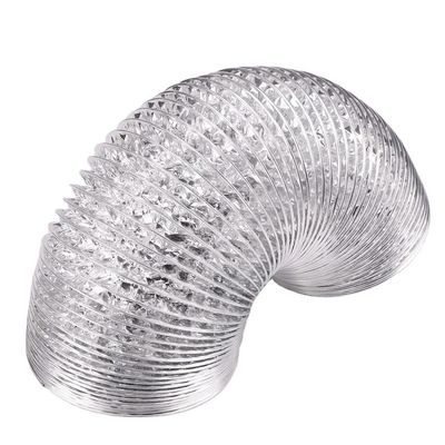 Tubo de admisión de aire frío de conducto flexible para sistema HVAC 8 pulgadas de lámina de plástico de papel de aluminio