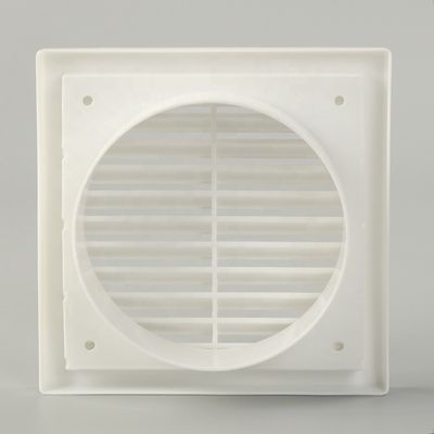 Inicio Circulación de aire Pared montada en el ventilador de flujo de mezcla en línea con rejilla de aire redonda de plástico ABS