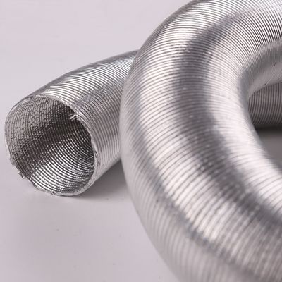 Fan de flujo axial conveniente manguera de aluminio flexible para conducto de ventilación de aire de alta temperatura