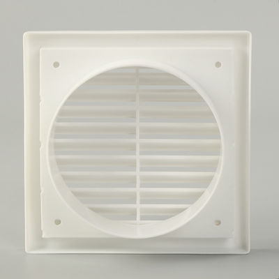 100-200 mm ABS de plástico PC ventilación eléctrica de aire gravedad fija parrilla cuadrada del Louvre