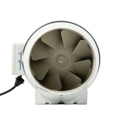220V 4-12 pulgadas 100mm 125mm 150mm 200mm ventilación del conducto de aire de flujo mixto ventilador en línea