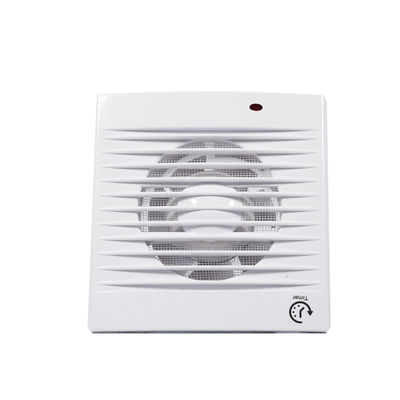 Ventilador cuadrado de baño y cocina con flujo axial y diseño de montaje en pared