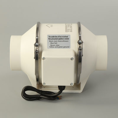 Ventilador de escape de baño de pared de conducto en línea personalizado para ventilación doméstica