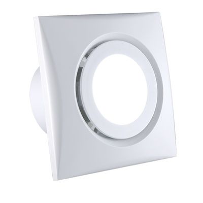 12Ventana de baño montado en la pared ventilador de flujo axial con obturador masivo y corriente eléctrica continua