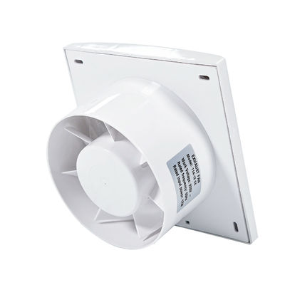 Ventilador de extracción de aire eléctrico de ventana de vidrio silencioso ABS con luz LED y cuchilla de plástico