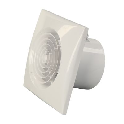 Ventilador de ventilación ultra silencioso de baño de 100 mm con ventilador de escape montado en la pared de luz LED