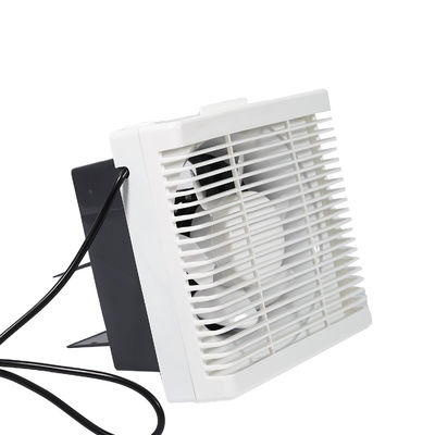 Ventilador de escape de baño de plástico cuadrado montado en la pared con red de alfombra y diseño de flujo axial