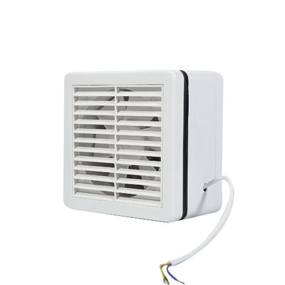 Ventilador de escape de baño de plástico cuadrado montado en la pared con red de alfombra y diseño de flujo axial