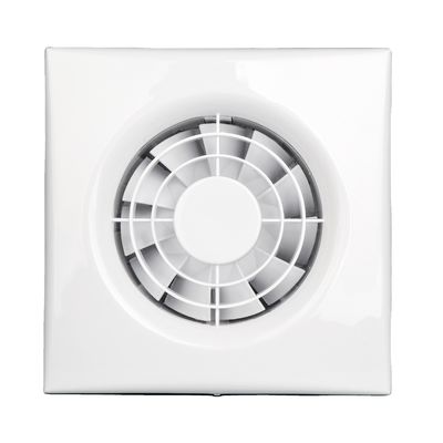 Ventilación HVAC de plástico Ventilador de escape pequeño con sensor de humedad Ventilador extractor de aire ligero