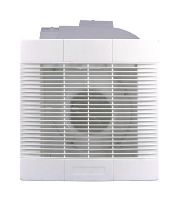 8 pulgadas de plástico silencioso Cuadrado baño ventilador de ventilación ultra silencioso con luz LED montado en el techo ventilador de escape extracción de aire