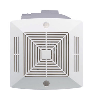 8 pulgadas de plástico silencioso Cuadrado baño ventilador de ventilación ultra silencioso con luz LED montado en el techo ventilador de escape extracción de aire