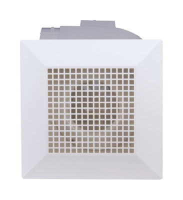 8 pulgadas de plástico silencioso Cuadrado baño ventilador de ventilación ultra silencioso con luz LED montado en el techo ventilador de escape extracción de aire