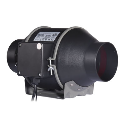 100~240V Bajo ruido 4 pulgadas 100 mm ventilador de conducto en línea con controlador de velocidad para ventilador de ventilación hidropónica