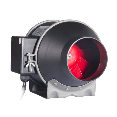 100~240V Bajo ruido 4 pulgadas 100 mm ventilador de conducto en línea con controlador de velocidad para ventilador de ventilación hidropónica