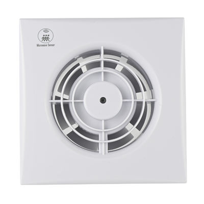 125 mm Rastreador de bajo ruido Ventilación de baño Ventilador de escape montado en la pared con sensor de humedad Ventilador extractor de aire