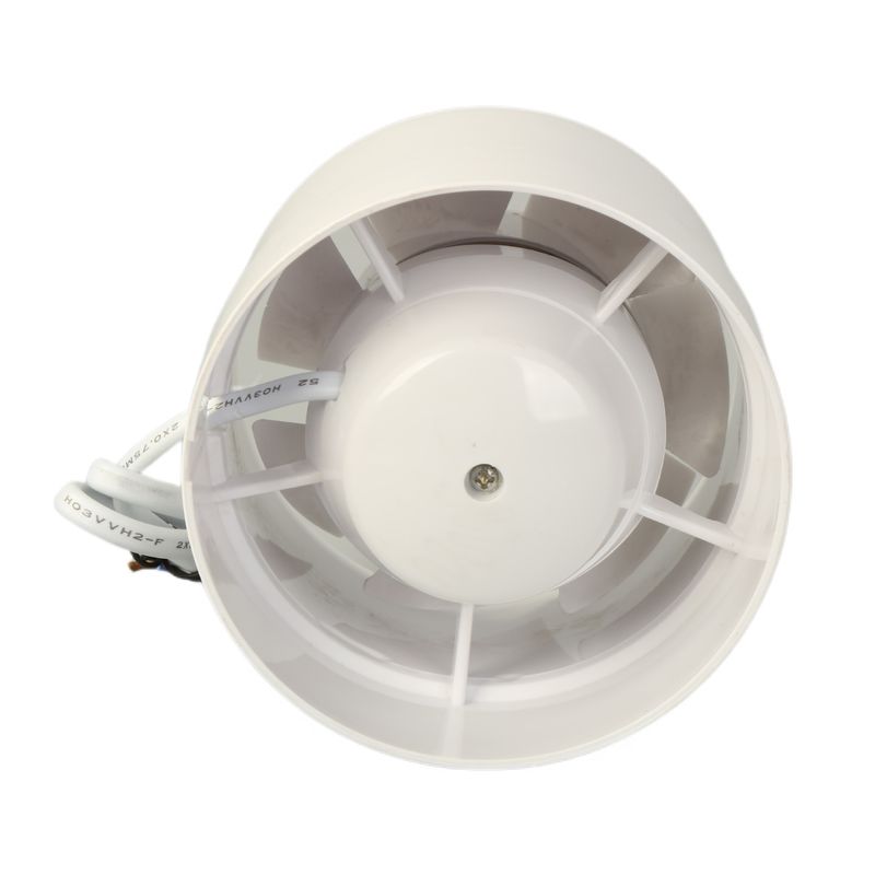 Ventilador de pared de 100 mm 200 mm de baja ruido de admisión Ventilador de conducto en línea con conexión de EU Ventilador de pared