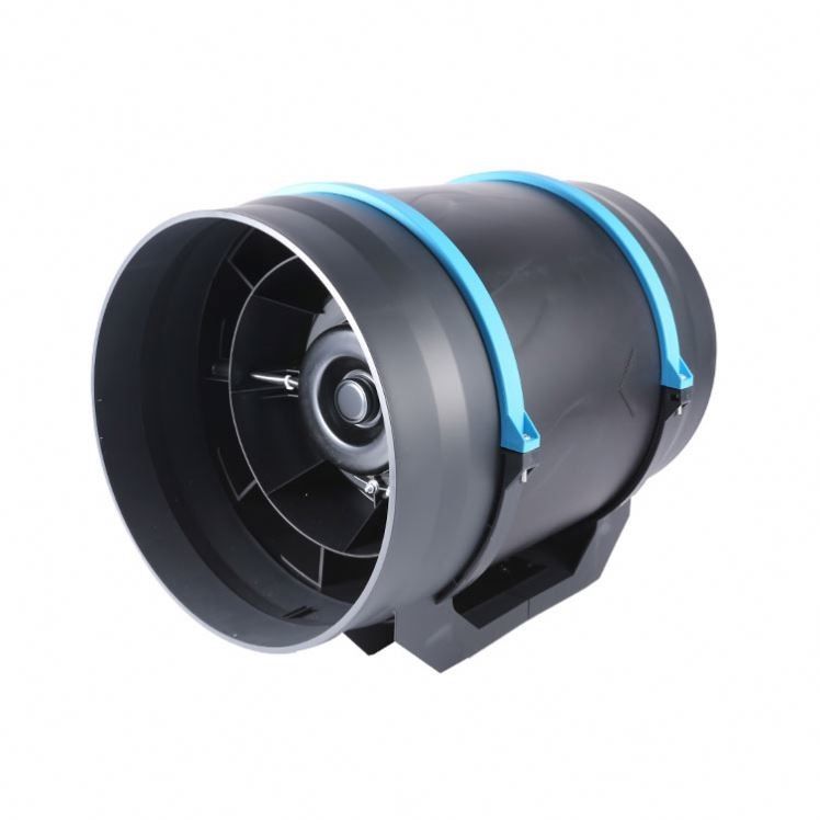 Cuchilla de plástico 6 8 pulgadas Baño silencioso Ventilador de refuerzo de conductos en línea para ventilación de escape