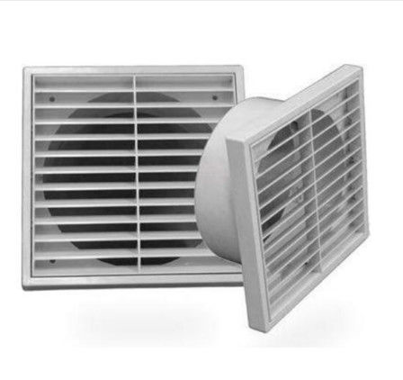 Grilla cuadrada personalizada para ventilador de extracción de aire Accesorios ventilador de extracción de aire blanco
