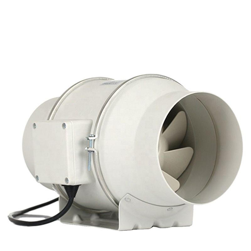 Ventilador de conducto de escape en línea de 2 velocidades de flujo mixto de plástico de 5 pulgadas TT para sistemas de cultivo hidropónico