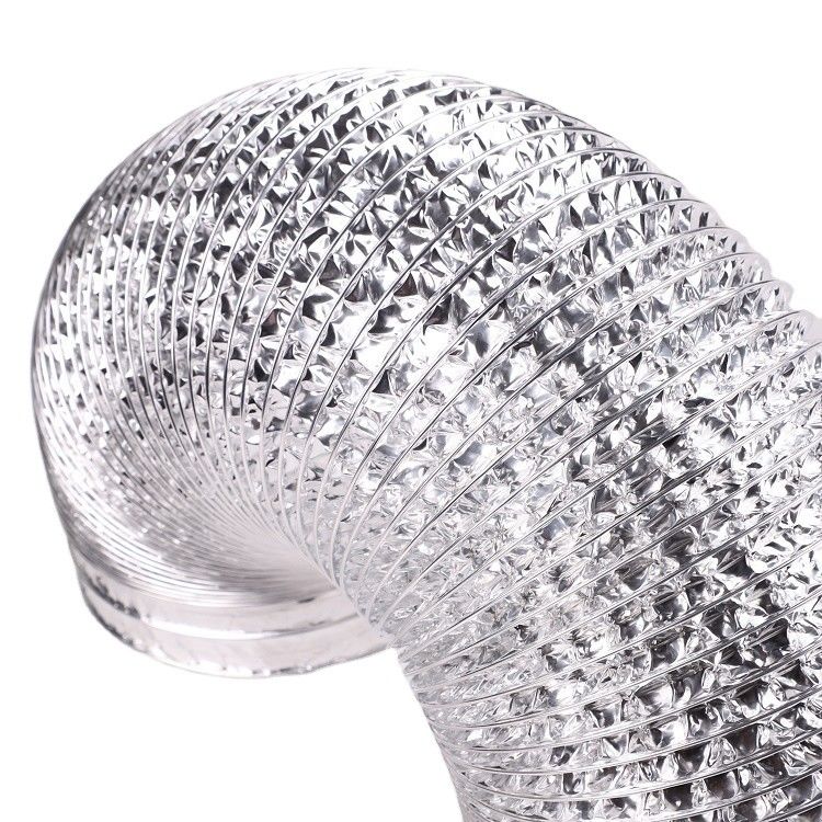 Conducto de ventilación de aire de alta temperatura con voltaje de 120 V y material flexible de aluminio