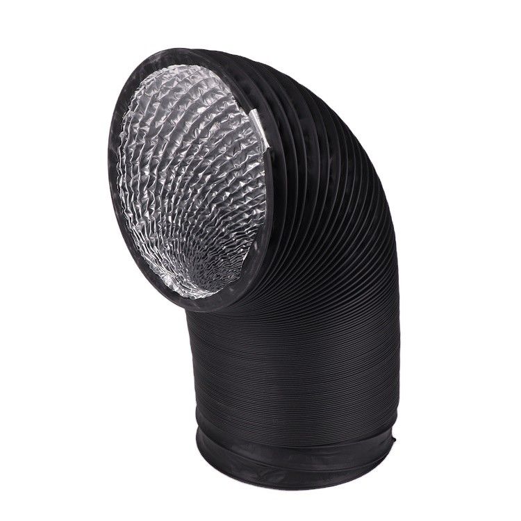 Conducto de ventilación de aire de alta temperatura Conducto de PVC flexible para filtro de carbono de cultivo en interiores