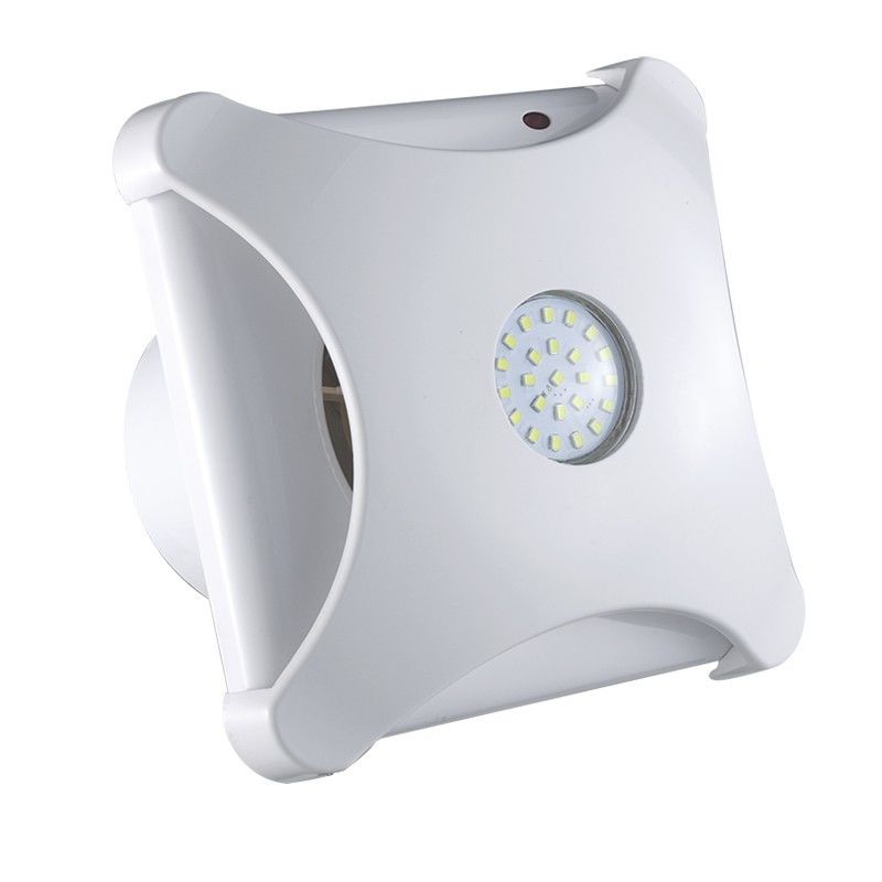 Ventilador de pared 100-150mm 4 6 pulgadas 220V/110V Ventilador extractor de ventilación con luz LED y cuchilla de plástico
