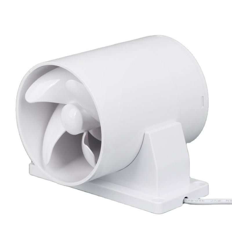 Diseño personalizado de ventilador de flujo axial de plástico de 125 mm para extractor de aire de escape de ventilación HVAC