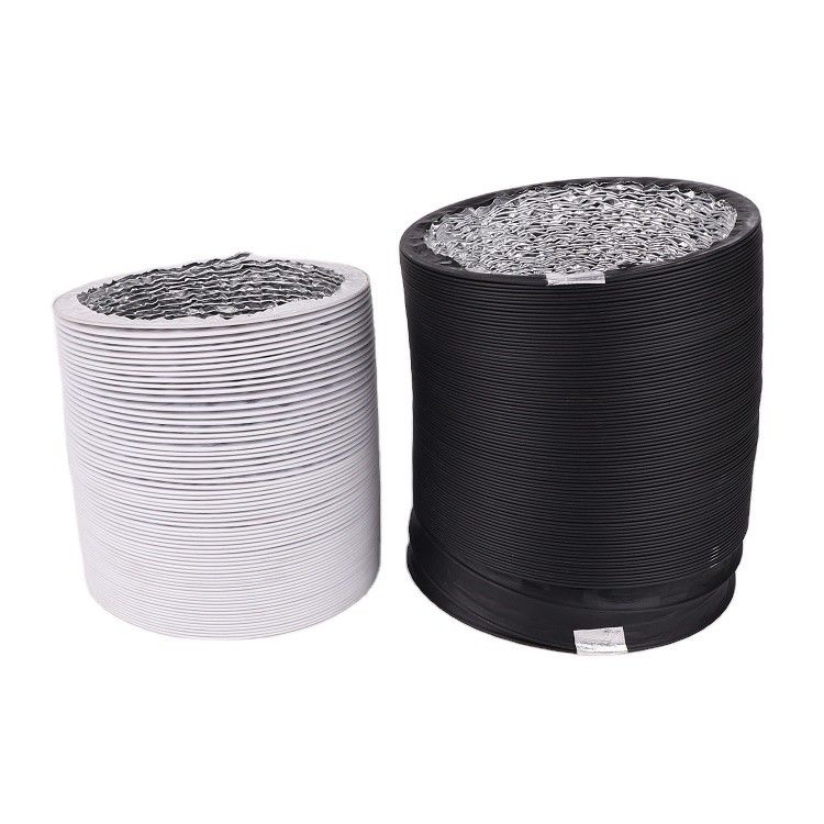 Ventilador de flujo axial de cuchilla de plástico conducto de PVC flexible para ventilación de aire de alta temperatura